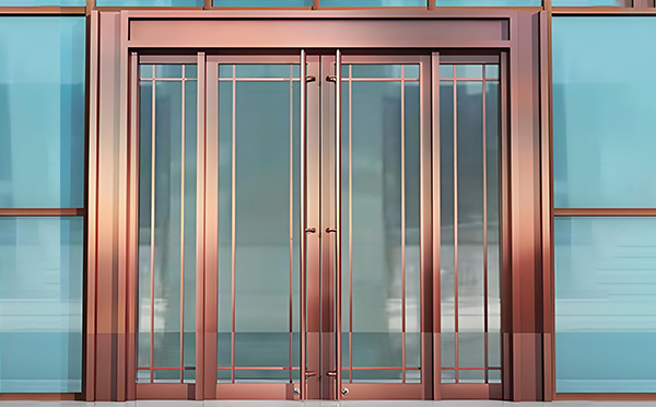 疏勒玻璃地弹门